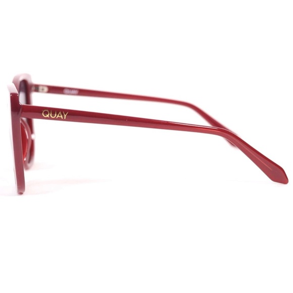 QUAY Ever After Sunglasses Polarized Spice Frame Smoke Taupe Gradient Lens NWT main image 11